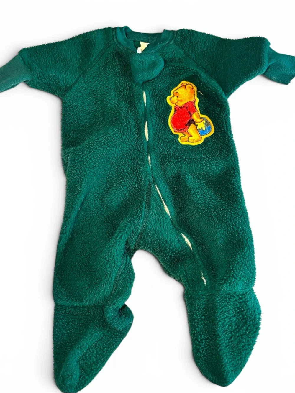 Vintage 70s Sears Winnie the Pooh Fleece Sleeper 3M